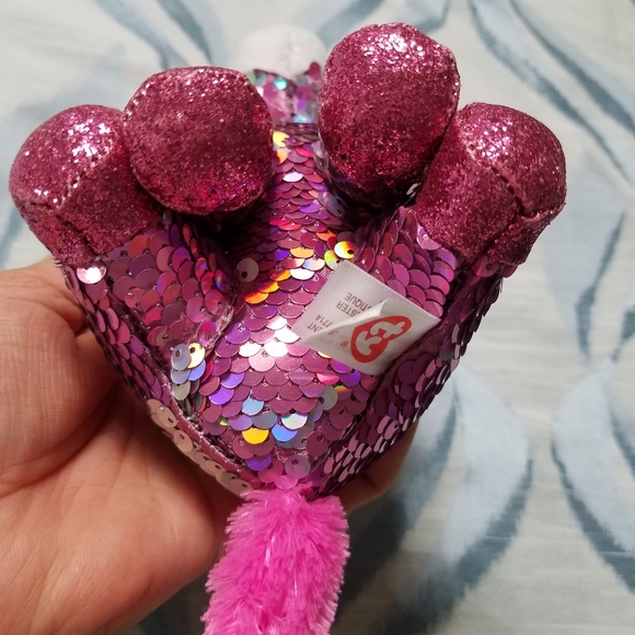 Ty Flippables™ Sparkle Pink Sequin Unicorn, Regula - Picture 5 of 11